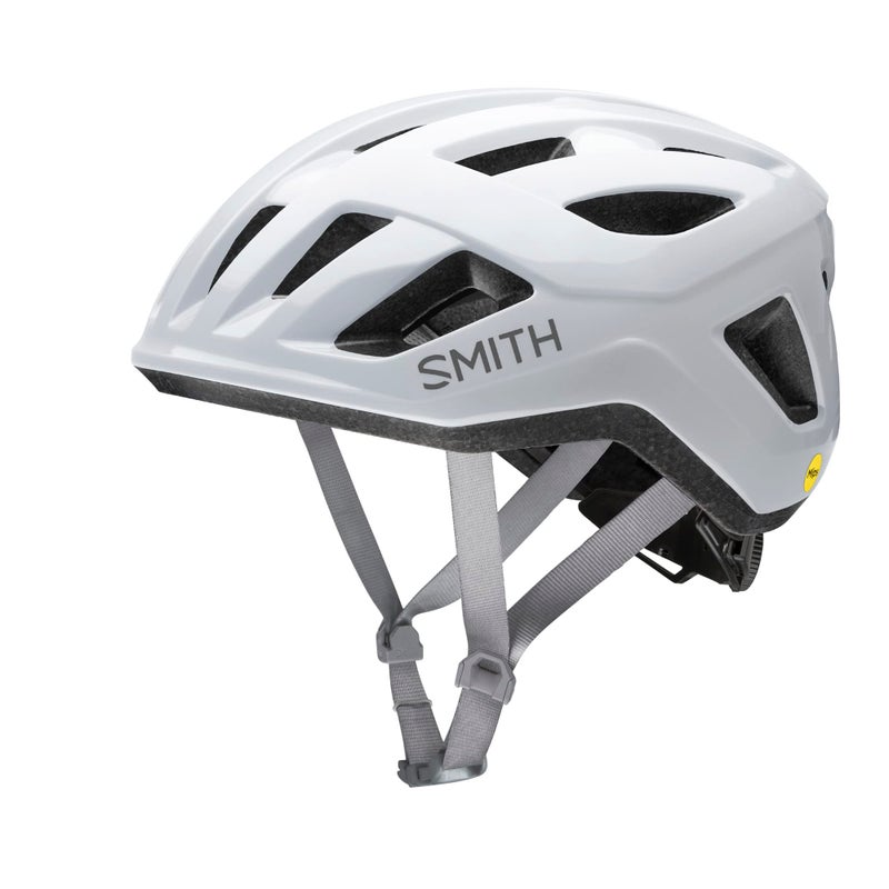 SMITH خوذة دراجة هوائية SMITH Signal - خوذة دراجة للبالغين مع تقنية MIPS - حماية خفيفة الوزن من الصدمات للرجال والنساء - أبيض، متوسط - Image 1